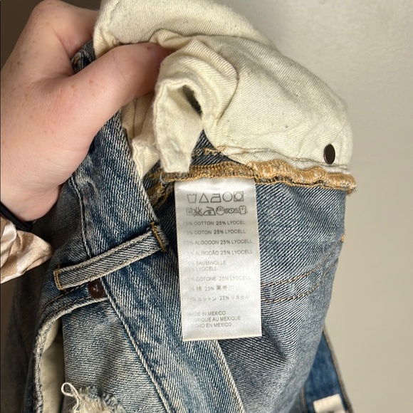 Able Blue Distressed Denim The Slouch Jeans 26 - Picture 10 of 11